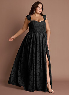 Denisse Black Corset Maxi Dress image9