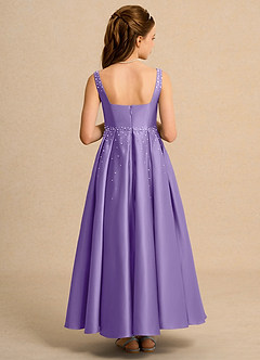 Azazie Mochi Girl Flower Girl Klänningar Klä Balklänning i Matt satäng Plisserad image2