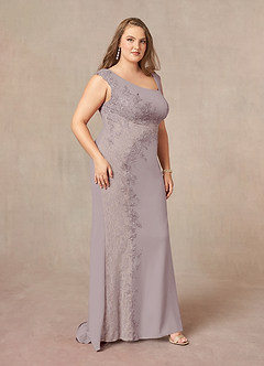 Azazie Juliane Mother of the Bride Dresses Vintage Mauve Mermaid Sequins Lace Dress image6