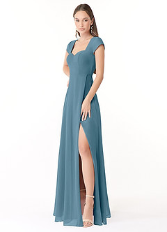 Azazie Hainsly Final Sale Bermuda A-Line Sweetheart Neckline Chiffon Dress image3