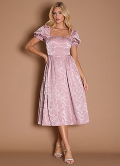 Bianca Pastel Pink Midi Dress image3