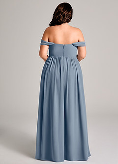 Azazie Calianna Bridesmaid Dresses Twilight A-Line Off the Shoulder Chiffon Convertible Dress image15