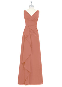 Azazie Julianna Bridesmaid Dresses MAI TAI A-Line Chiffon Dress image6
