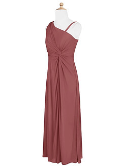 Azazie Brooke Junior Abito A-Line in Maglia Plissettato Ametista image7