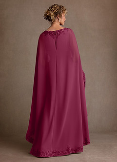 Azazie Artemisia 신부의 어머니 드레스 쉬스 레이스 쉬폰 플로어 길이 드레스 image3