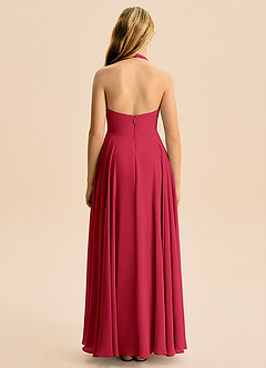 Azazie Kady Junior Scarlet A-Line Sweetheart Neckline Chiffon Dress image2