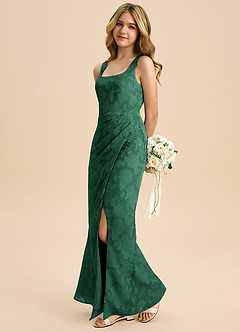 Azazie Mero Junior Klä av Tubklänning i Blommig Utbrändhet Plisserad image1