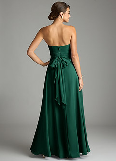 Azazie Tamira Suknie dla druhen Linia A Pofałdowany Szyfon Do ziemi Sukienka image4