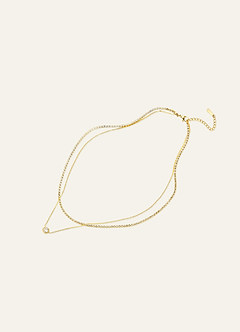 front Collier pendentif tennis à plusieurs rangs