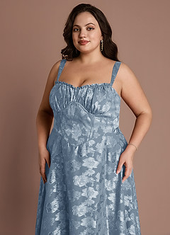 Sylvie Dusty Blue Midi Dress image12