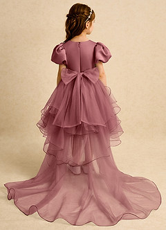 Azazie Cocoa vestidos de niña de las flores Vestido de Amatista de Tul de Princesa con Plisado image7