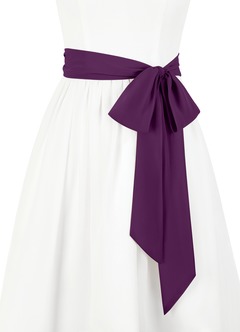 front Azazie Chiffon Sash