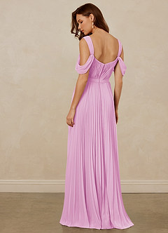 Christian Siriano Bridal for Azazie 1013 Bridesmaid Dresses Candy Pink A-Line Off the Shoulder Chiffon Dress image4