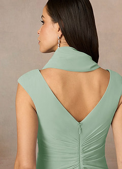 front Azazie Matching Color Sarah Chiffon Wrap