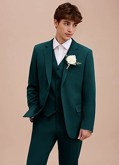 front Ethan Sosna 3-częściowy garnitur z wyrafinowanego splotu