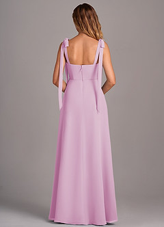 Azazie Debra Robes de demoiselle d'honneur Robe Trapèze Convertible en Mousseline de soie avec poches Rose Bonbon image3