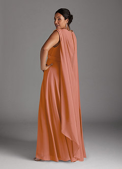Azazie Isa Mother of the Bride Dresses MAI TAI A-Line V-Neck Pleated Chiffon Dress image12