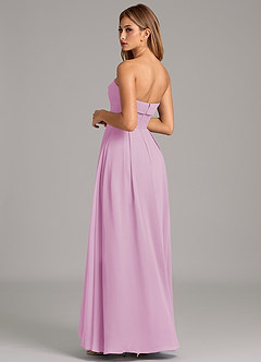 Azazie Lucienne Bridesmaid Dresses Candy Pink A-Line Strapless Chiffon Convertible Dress image2