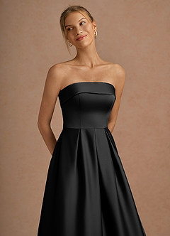 Abito Midi Nero Lucienne image2