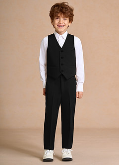 front Oliver Black Boys 3-Piece Suit