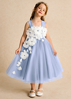 Azazie Dovey Robe Demoiselle D'honneur Fillette Robe Princesse en Tulle Arc Eis image2