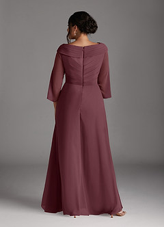 Azazie Jaycee Mother of the Bride Dresses Sangria A-Line Chiffon Dress image8