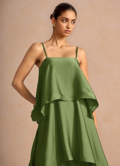 Itasca Olive Green Maxi Dress image6