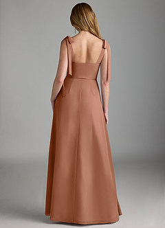 Azazie Lizet Bridesmaid Dresses Bronzer A-Line Sweetheart Neckline Chiffon Dress image2