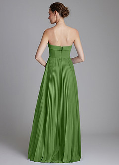 Azazie Mariana Bridesmaid Dresses Basil A-Line Strapless Chiffon Dress image7
