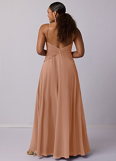 Barbie ♥ Azazie Bridesmaid Dresses Champagne Rose A-Line Chiffon Dress image9