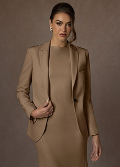 front Charlotte Trufa Vestido de tejido refinado