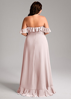 Azazie Lyra Bridesmaid Dresses Blushing Pink A-Line Chiffon Convertible Dress image12