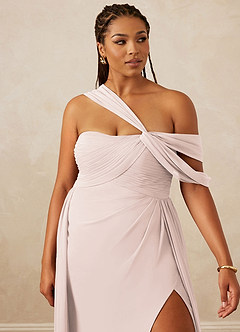 Christian Siriano Bridal for Azazie 1014 Bridesmaid Dresses Rose Petal A-Line Off the Shoulder Chiffon Dress image15