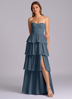 Azazie Faye Bridesmaid Dresses Neptune A-Line Sweetheart Neckline Chiffon Dress image4
