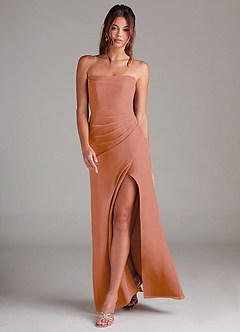 Azazie Leonis Bridesmaid Dresses MAI TAI Sheath Strapless Chiffon Convertible Dress image7