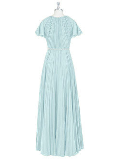 Azazie Kara Abiti da damigella modesti Abito A-Line Plissettato Chiffon Floor-Length image8