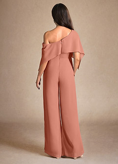 Azazie Halima Mother of the Bride Dresses MAI TAI Jumpsuit/Pantsuit Side Slit Chiffon Dress image3