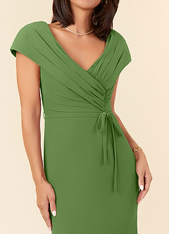 Azazie Bailora Mother of the Bride Dresses Basil Mermaid Ruched Chiffon Dress image4
