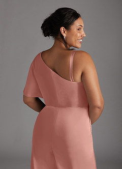 Azazie Hagretta Mother of the Bride Dresses Rosette Jumpsuit/Pantsuit Stretch Satin Dress image11