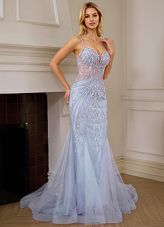 sparkly blue dresses Caprina Sequin Mini Dress