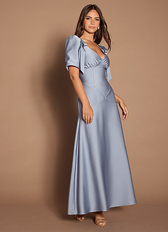 Vestido Azul Pálido Largo Rosaline image4