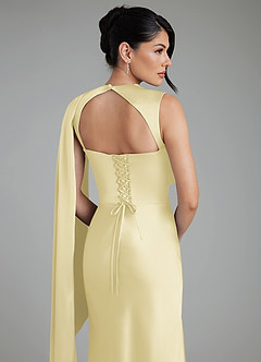 Azazie Taj Robes à essayer chez vous Robe Sirène en Satin extensible Corset Sorbet Citron image9
