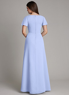 Azazie Kaya Schlussverkauf Eine Linie Plissee Chiffon Kleid Eis image8