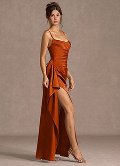 Maxi jurk Sarai Roest image4