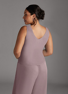 Azazie Frances Mother of the Bride Dresses Dusk Jumpsuit/Pantsuit Scoop Mesh Dress image14