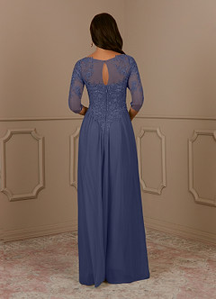 Azazie Harriet Mother of the Bride Dresses Stormy A-Line Scoop lace Mesh Dress image2