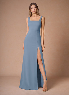 satin silver maxi dress Satin Wrap Maxi Dress with Slit