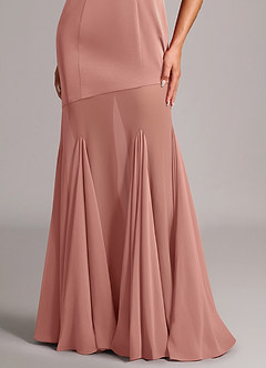 Azazie Uma Bridesmaid Dresses Rosette Mermaid Strapless Chiffon Convertible Dress image6