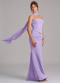 Azazie Sorrel Suknie dla druhen Syrena Gorset Szyfon Do ziemi Sukienka image3