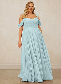 Christian Siriano Bridal for Azazie 1013 Bridesmaid Dresses Mist A-Line Off the Shoulder Chiffon Dress image10